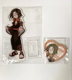 シャーマンキング　麻倉葉　アクスタ　ハート缶バッジ　セット　ふんばりくじ　新品