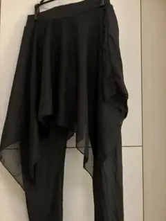 アシンメトリックスレギンス付きダンススカート