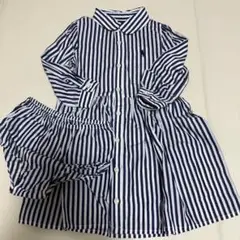 Ralph Lauren ストライプ ワンピース 18M