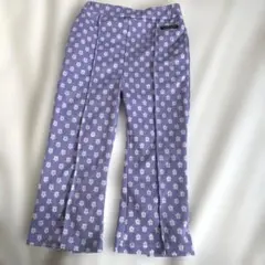 バースデイ　MY LITTLE WONDER パープル　花柄　90 フレアパンツ