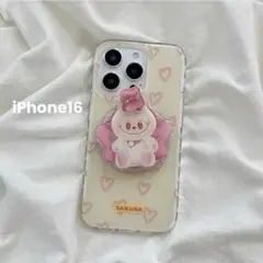 labubu ラブブ iPhone16ケース ＋ スマホグリップ