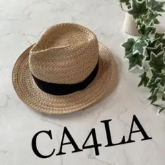 【美品】◇CA4LA◇麦わら帽子 ストローハット 男女兼用 日除け 軽量