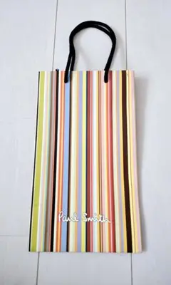 ポールスミス Paul Smith ストライプ　 紙袋 ショップ袋 ショッパー