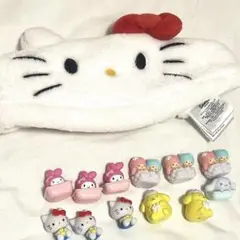 ハローキティ ヘアバンドとサンリオキャラクターズ　おふろタイムマスコット　セット