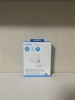Anker 20W 2ポート充電器 USB-Cケーブル付き