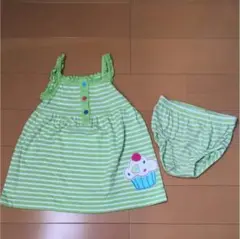 カーターズ ワンピース ボーダー 80 90 きみどり