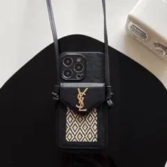 YSL ストラップ付きiPhoneケース