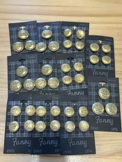 ゴールドボタン11シートまとめ売り