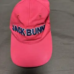 ジャックバニー　ゴルフ　キャップ　レッド