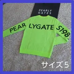 ★美品★ PEARLY GATES バックロゴ セーター サイズ 5