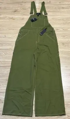 未使用forever21 オーバーオール　サロペット　ミリタリー　グリーン　L