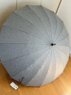 高級和風長傘60cm16本骨軽量クラシック木製ハンドル　雨傘 耐強風 超撥水防水
