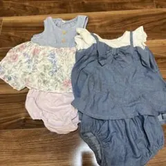 ワンピース　パンツ 西松屋　2着 70-80cm