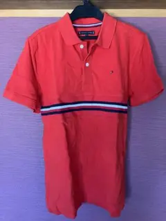 TOMMY HILFIGER レッド ポロシャツ 164