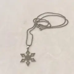 ♪原神 ネックレス ペンダント 神の目 氷元素 シルバー 雪の結晶モチーフ
