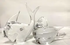 V.NASON クリスタル置物　2点