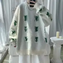 【SALE中☆】新品　メンズ　ストリート　モード　ニット　ダメージ　トップス