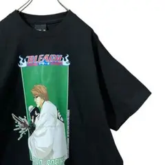 BLEACH ブリーチ アニメ Tシャツ 藍染惣右介 プリント XL ブラック