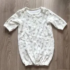 【本日限定価格】2wayオール　ママラク　バースデイ　花柄　白