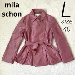 mila schon ミラショーン　スプリングコート　ジャケット L ピンク