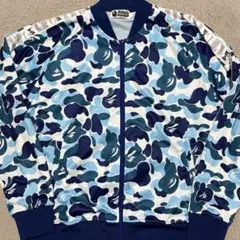 APE BAPE KAWS CAMO TRACK JACKET XL ブルー