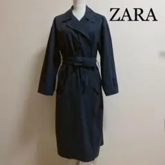 ZARA Z1975 DENIM ザラ ロングコート ネイビー ベルト付き