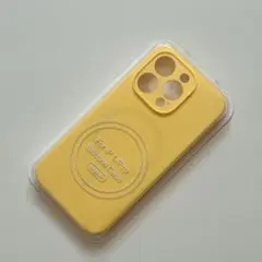 iPhone 14 Pro ケース MagSafe対応 ワイヤレス充電 イエロー