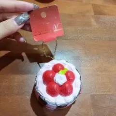 もちもちボール　ショコラケーキ　キーホルダー　新品