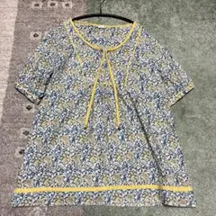 メルローズ　半袖チュニック　花柄