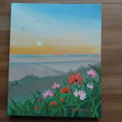 夢見多恵画　新作　原画　一点物　風景画　サイズ　F3(22×27 3×1)