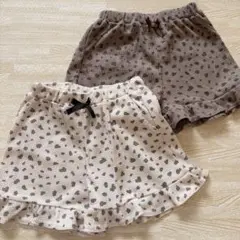 ショートパンツ　レオパード　フリル　西松屋