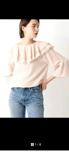 [値下げ]ウィンガゼット2WAYフリルブラウス