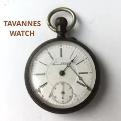 タバン　tavannes アンティーク懐中時計　シルバー　935刻印不動品　両蓋 タバン tavannes アンティーク懐中時計 シルバー 935刻印不動品 両蓋