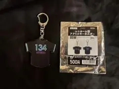 千葉ロッテマリーンズ　134松石信八選手 アクリルキーホルダー