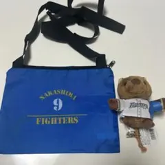 北海道日本ハムファイターズ中島卓也　サコッシュ、キーホルダーセット