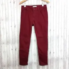 AZUL by moussy アズール*ストレッチ デニム風 パンツ【M】レッド