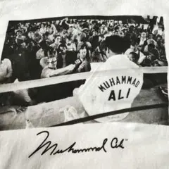 US古着 Tシャツ Muhammad Ali モハメッド・アリ 3XL　モノクロ