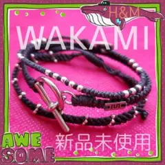 Wakaml ブレスレット 3連 ネイビー 新品未使用