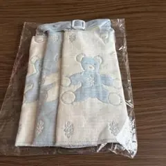 スタイSOULEIADO ふくふくガーゼクリップ&ハンカチスタイ ブルーセット