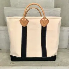 【匿名配送】レザーハンドル　トートバッグ　Mサイズ　80s　L.L.BEAN