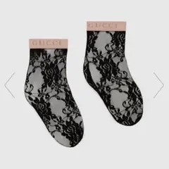 【訳あり】GUCCI フローラルレースアンクルソックス