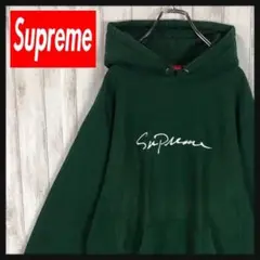【即完売モデル】Supreme 超希少カラー 刺繍ロゴ パーカー 入手困難