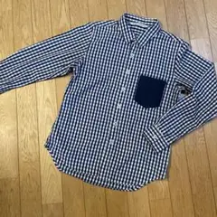 grandmamamadaughter チェックシャツ　サイズ0 綿100%