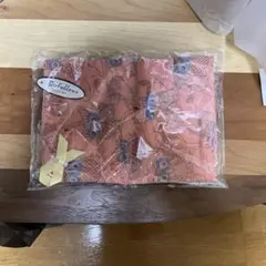 ピンクの花柄フクロウハンカチ