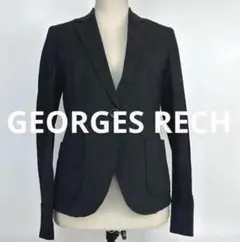 SALE【GEORGES RECH】無地　長袖ジャケット　ブラック系　38