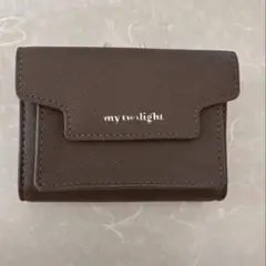 my twi light 三つ折り財布 ブラウン