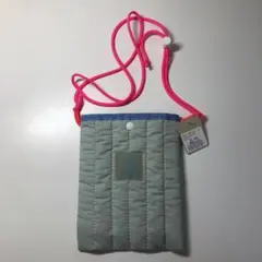 BLUE LUG サコッシュ グレイッシュブルー猫刺繍