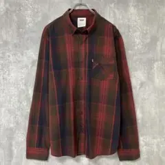◆【良品】Levi's｜リーバイス，長袖シャツ，オンブレ，シャドーチェック，BD