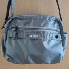 タグ付き　anello GRANDE ショルダーバッグ グレー