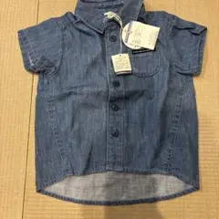 BREEZE 半袖デニムシャツ サイズ80